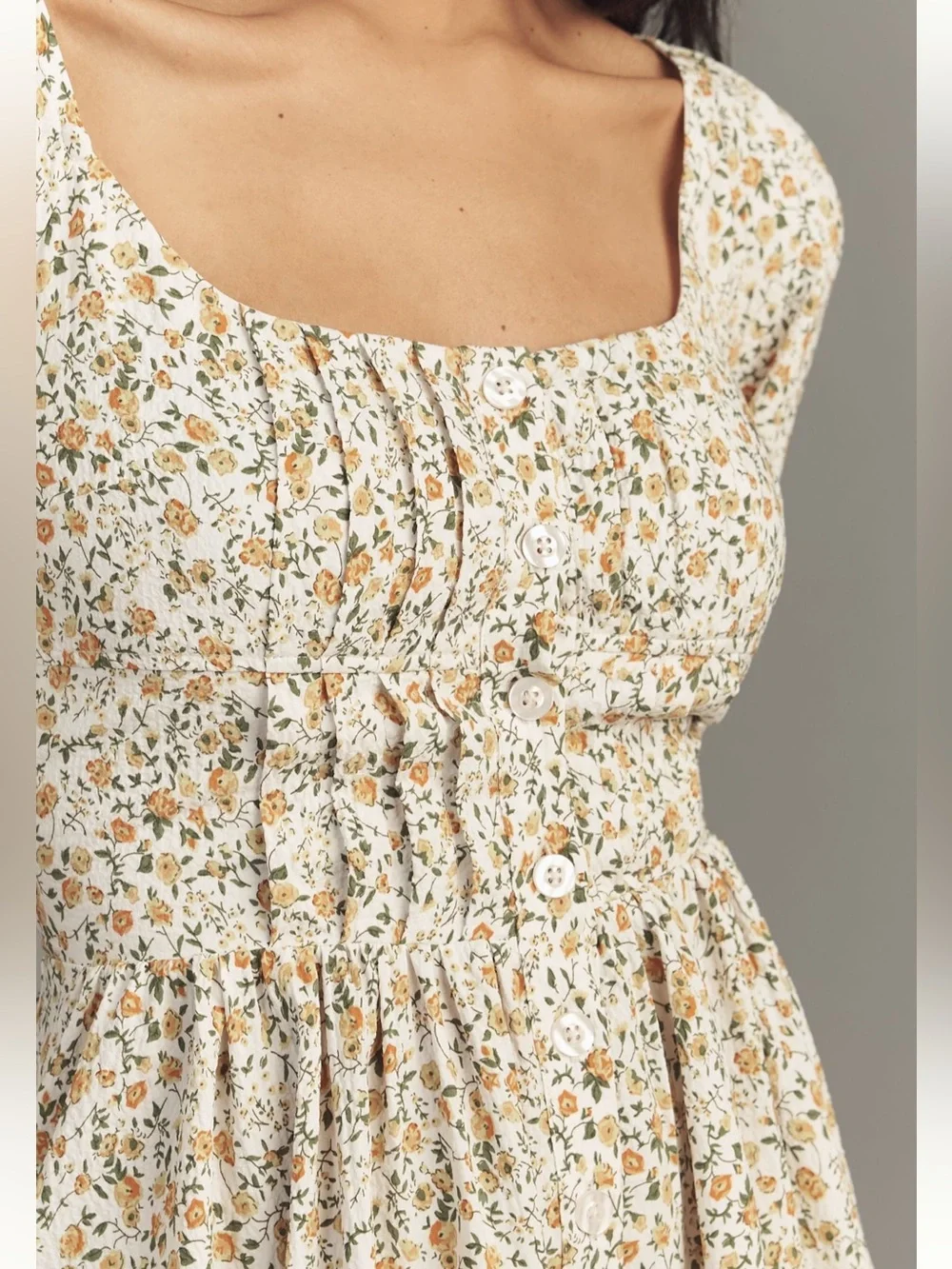 Anthropologie Coquette Cottagecore Floral Corset Mini Dress NWT L Flowy - Picture 4 of 13